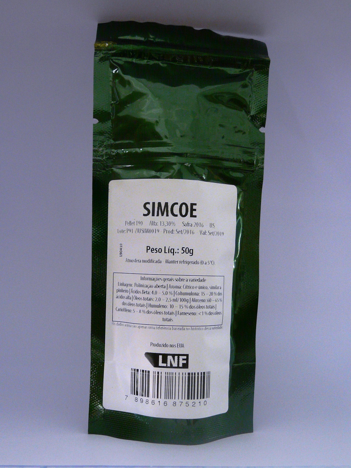HopUnion - 8566735 Simcoe Hop Pellets 1 Lb